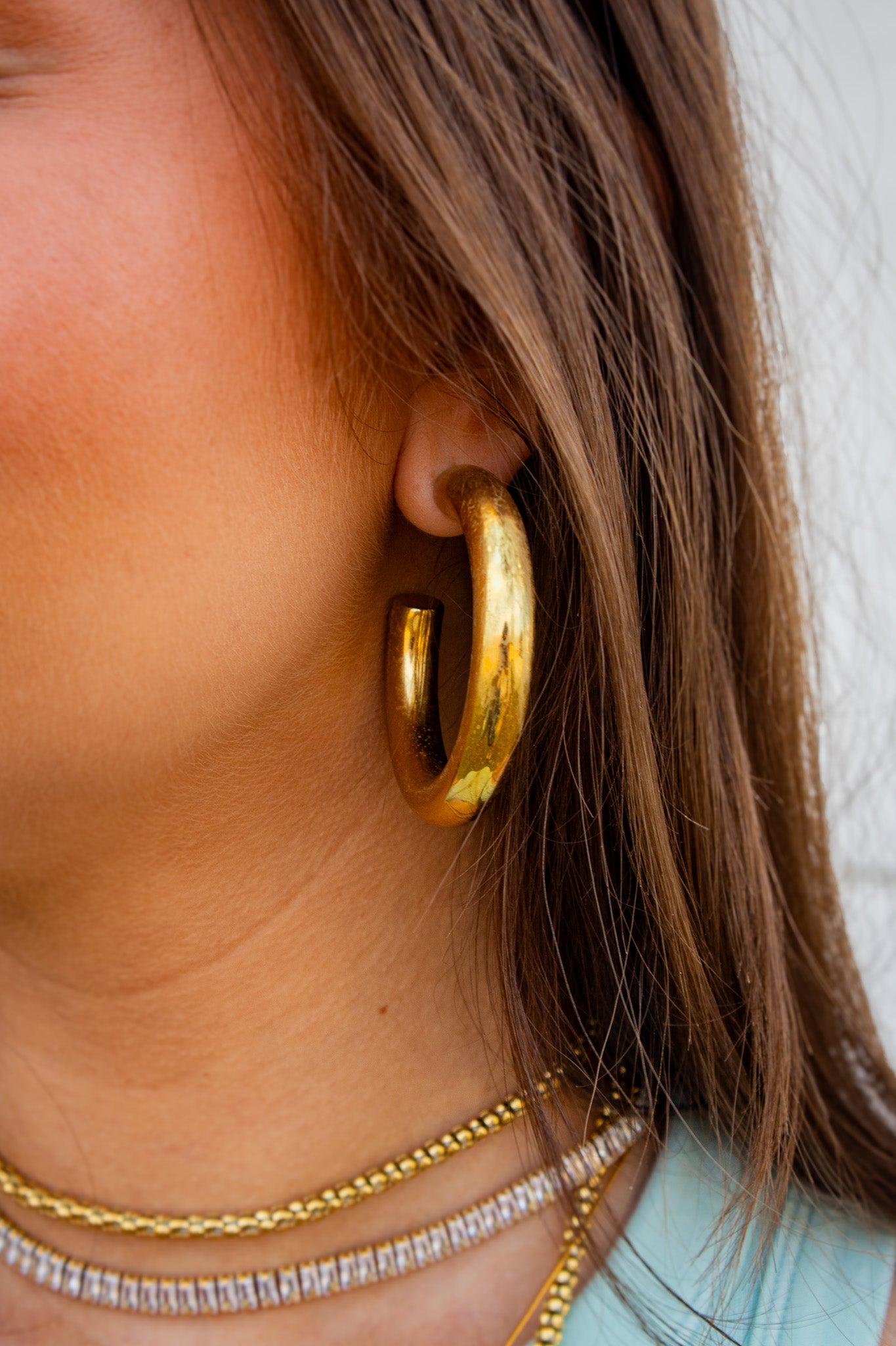 ADORN - Miriam Bold Chunky Gold Hoop Earrings