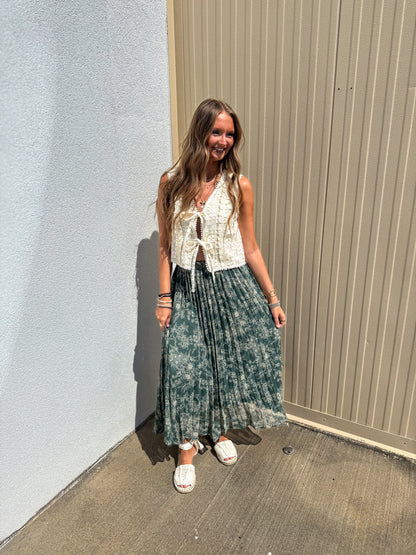 Lucky Lace Ivory Eyelet Vest