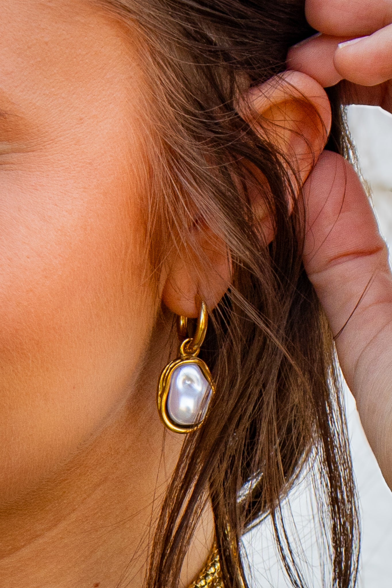 ADORN - Living Water Pearl Drop Earrings