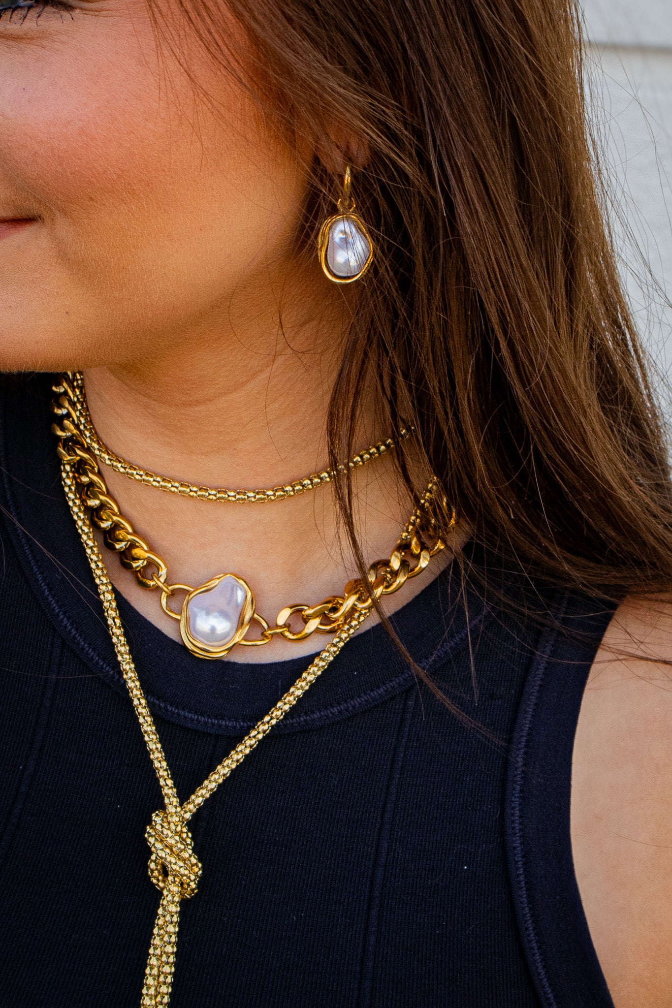 ADORN - Living Water Pearl Drop Earrings