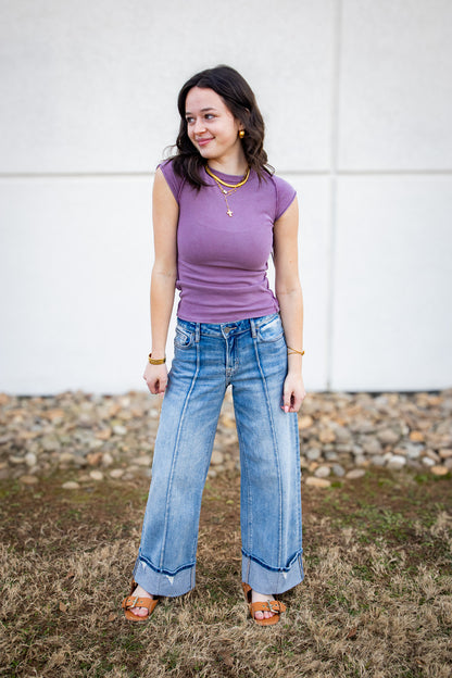 Free People - Ever Had Tee - ORCHID HUSH