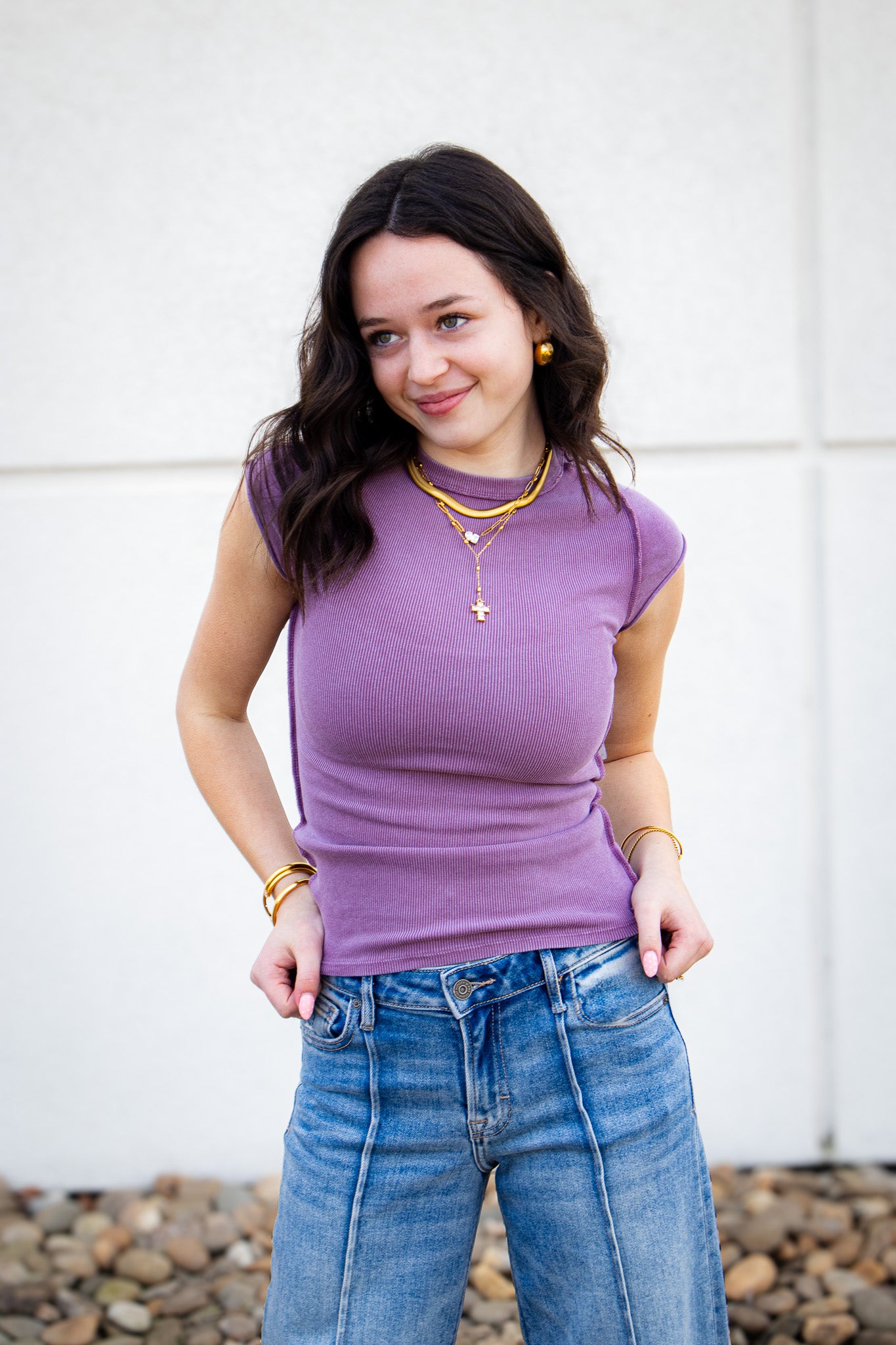 Free People - Ever Had Tee - ORCHID HUSH
