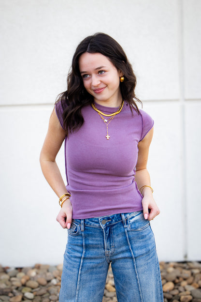 Free People - Ever Had Tee - ORCHID HUSH