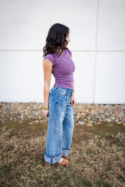 Free People - Ever Had Tee - ORCHID HUSH