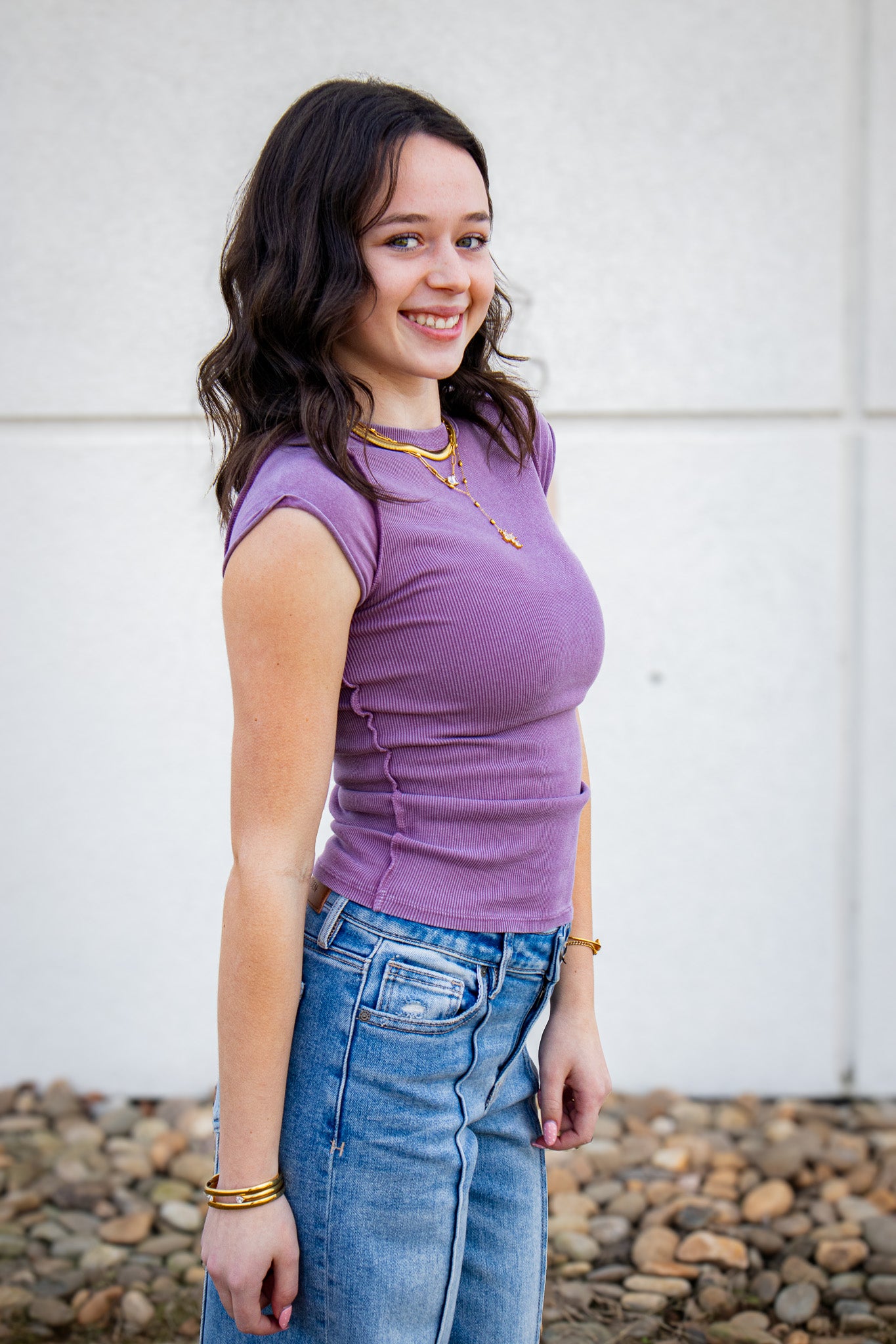 Free People - Ever Had Tee - ORCHID HUSH