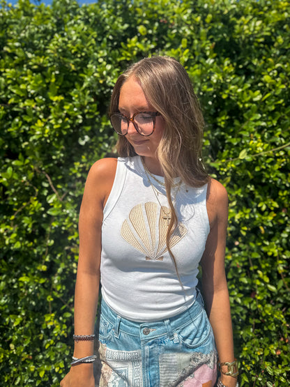 Sandy Seashells Tank Top
