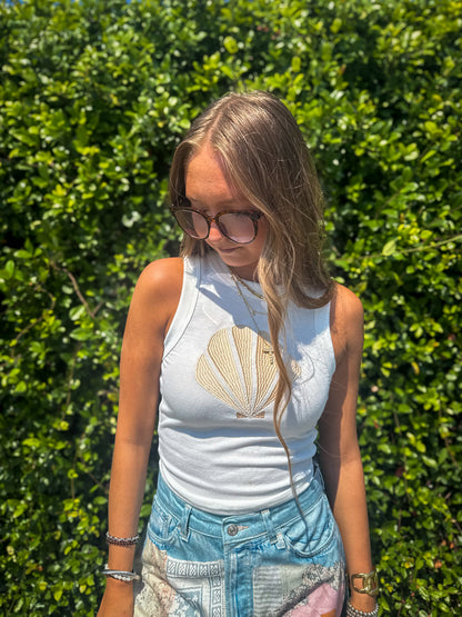 Sandy Seashells Tank Top
