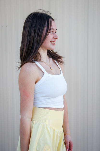 Free People - All Clear Solid Cami - WHITE
