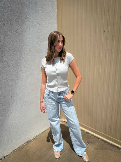 Hidden - Logan Light Wash Relaxed Dad Jean
