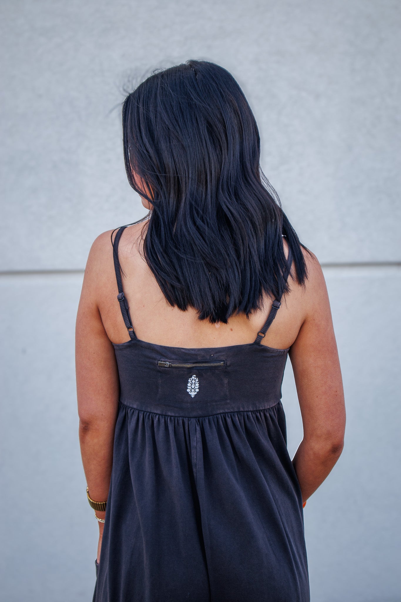 Free People - Hot Shot Strappy Onesie - BLACK