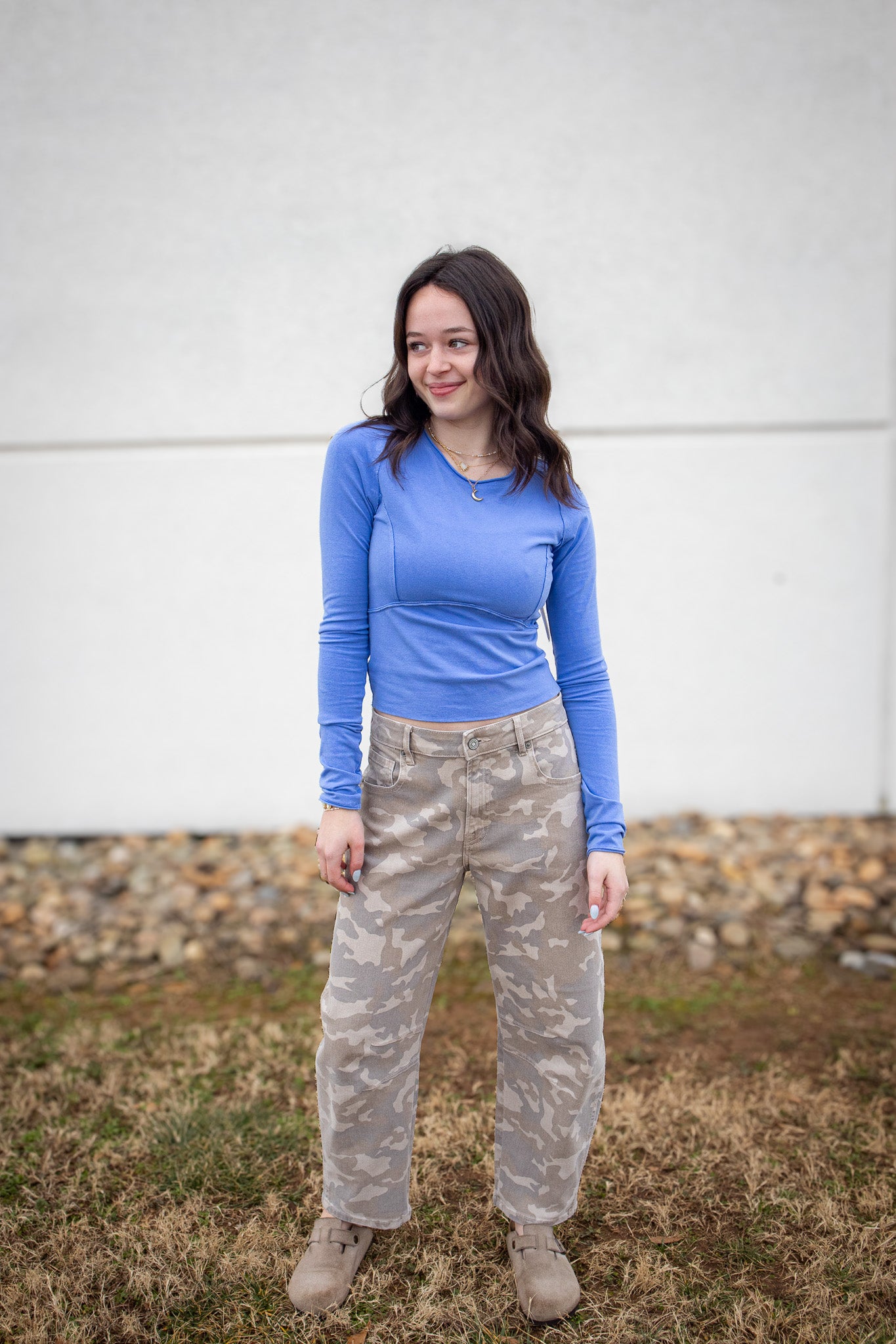 Free People - Protagonist Long Sleeve - CORNFLOWER BLUE