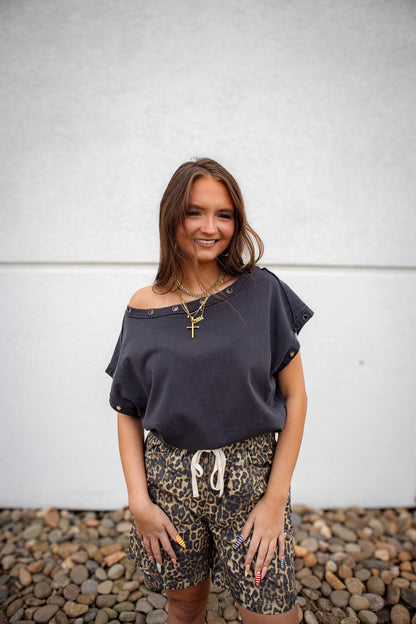 Free People - Billie Tee - BLACK