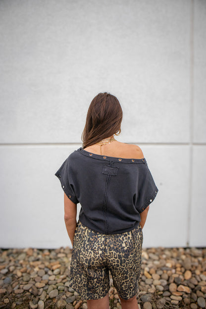 Free People - Billie Tee - BLACK