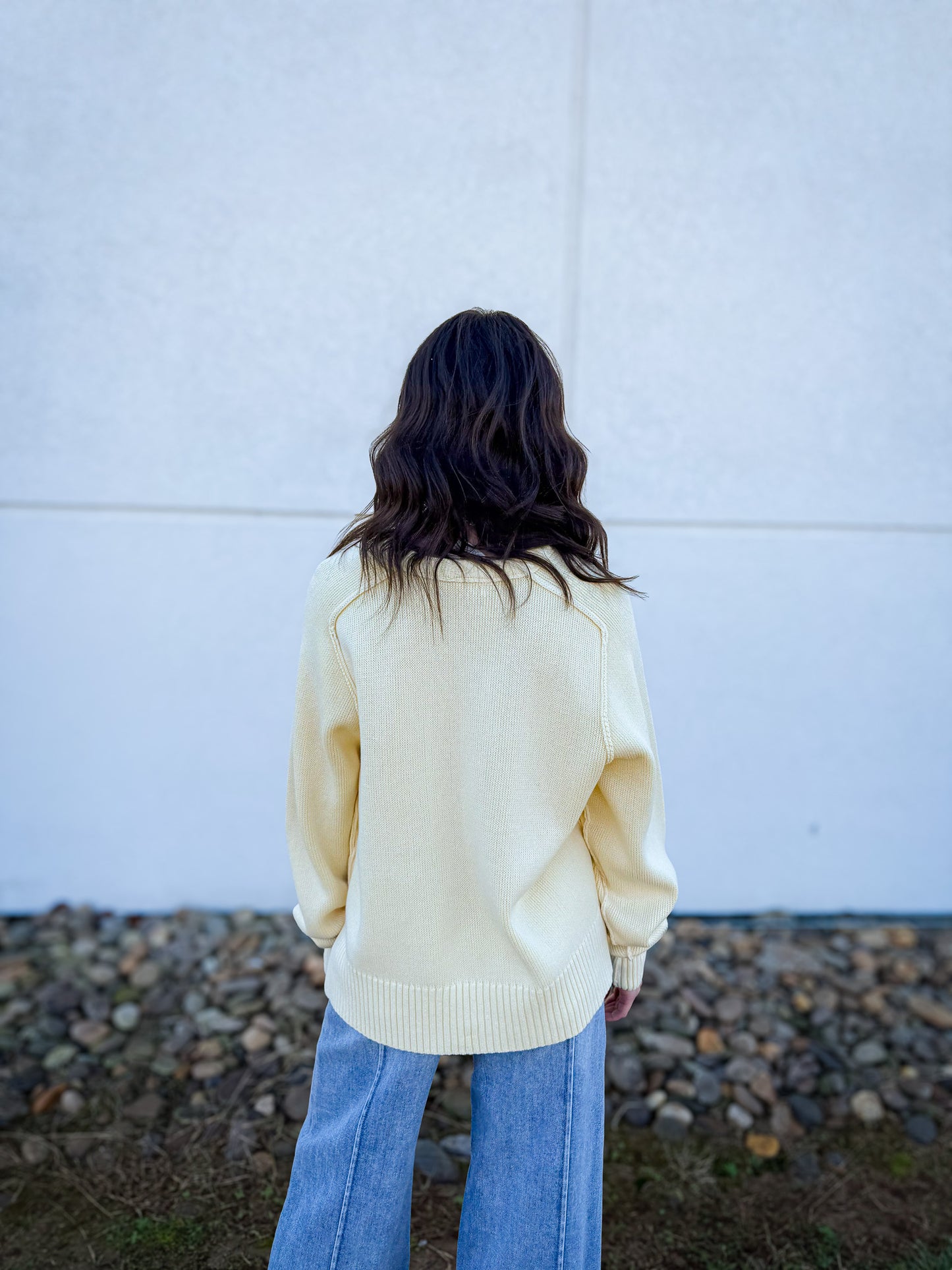 Free People - Spring Street Pullover - BANANA CREAM