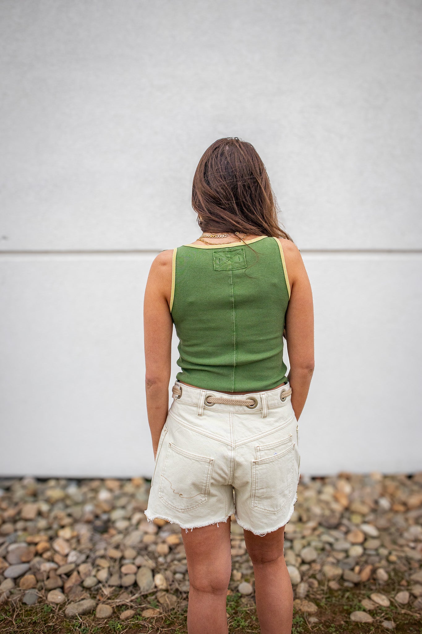 Free People - Moxie Barrel Shorts - WHITE