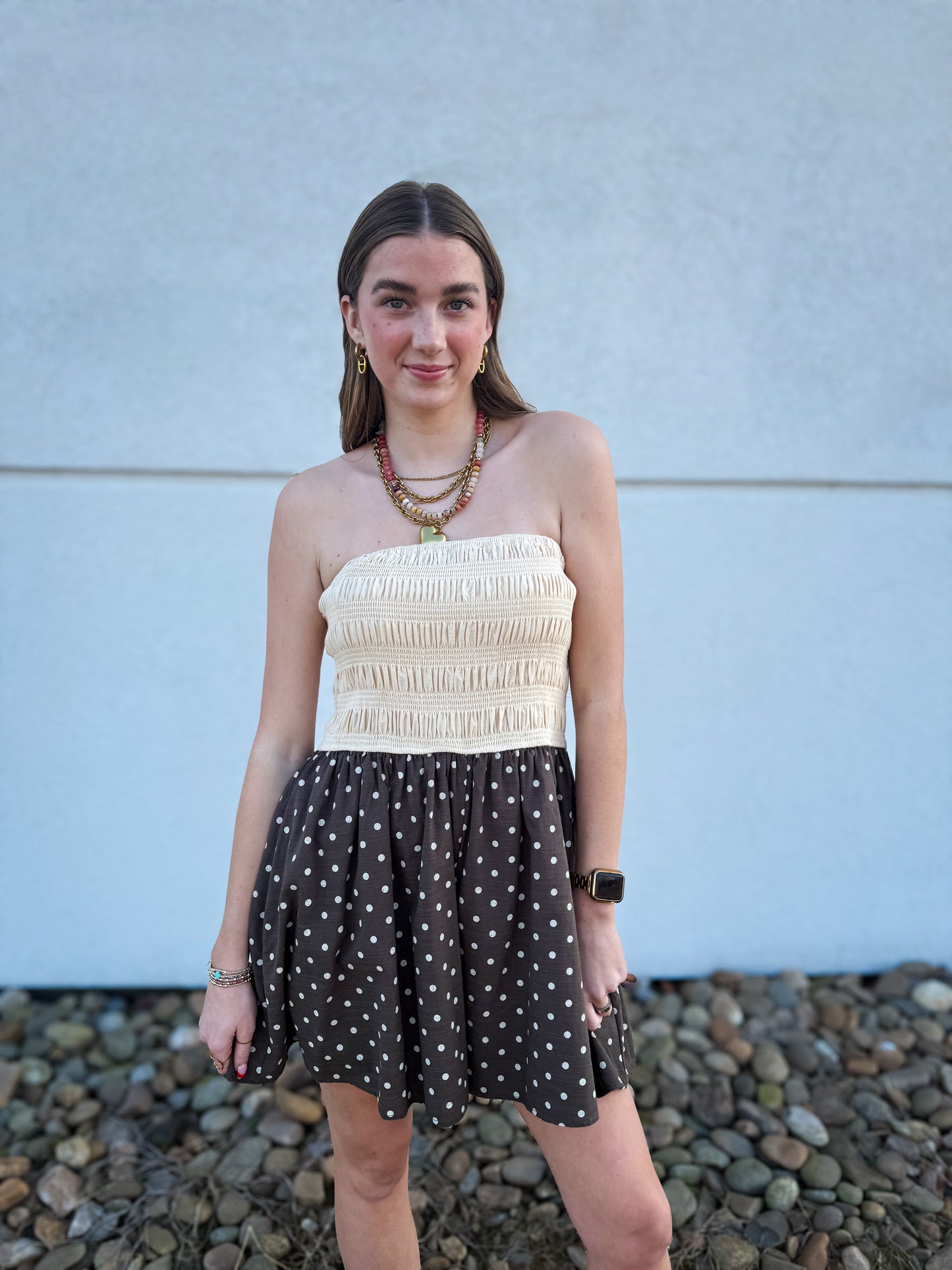 Summer Drift Polka Dot Romper