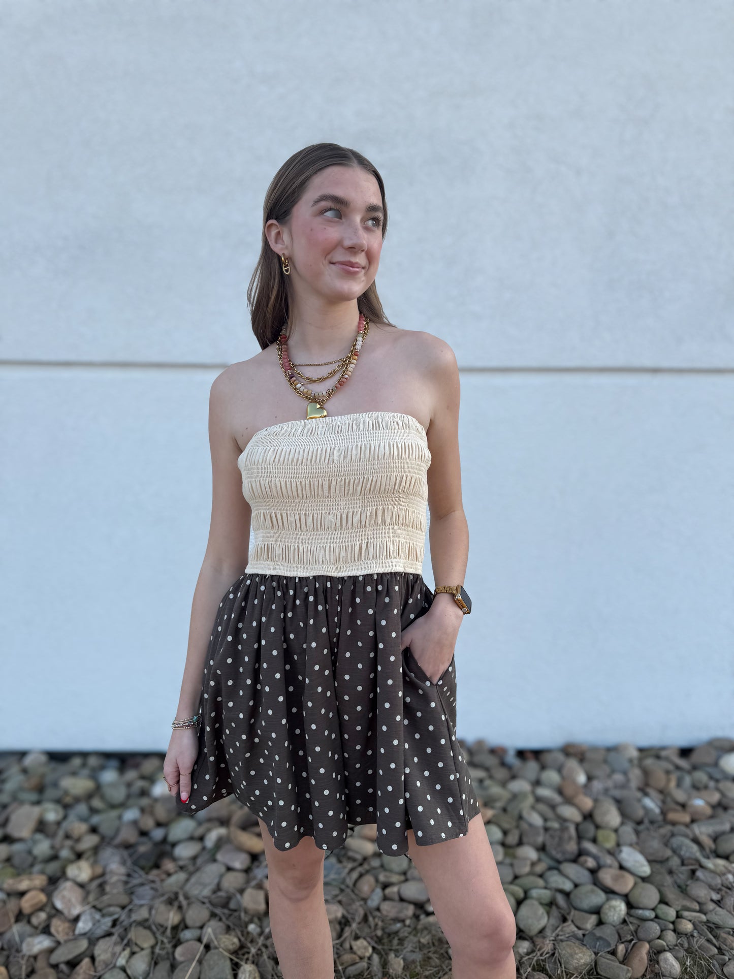 Summer Drift Polka Dot Romper