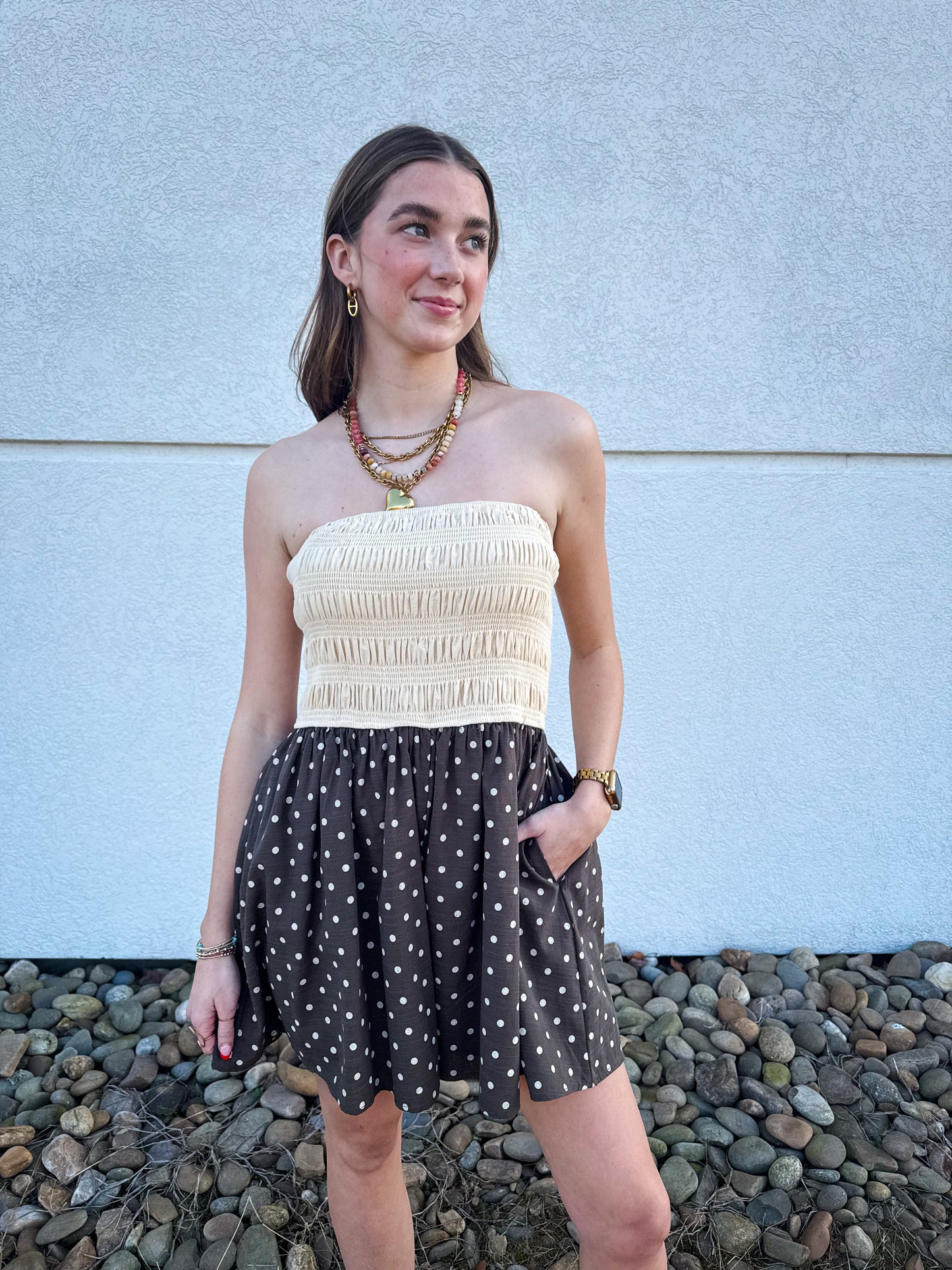 Summer Drift Polka Dot Romper