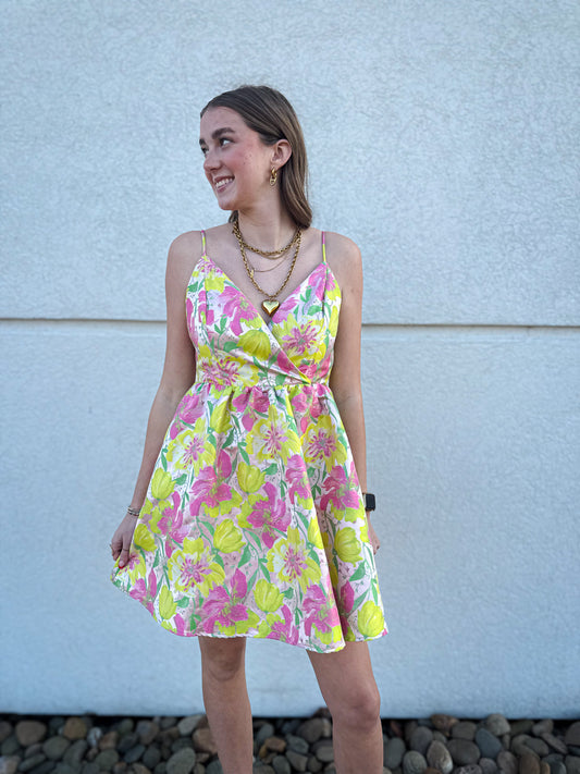 Floral Flirtations Mini Dress