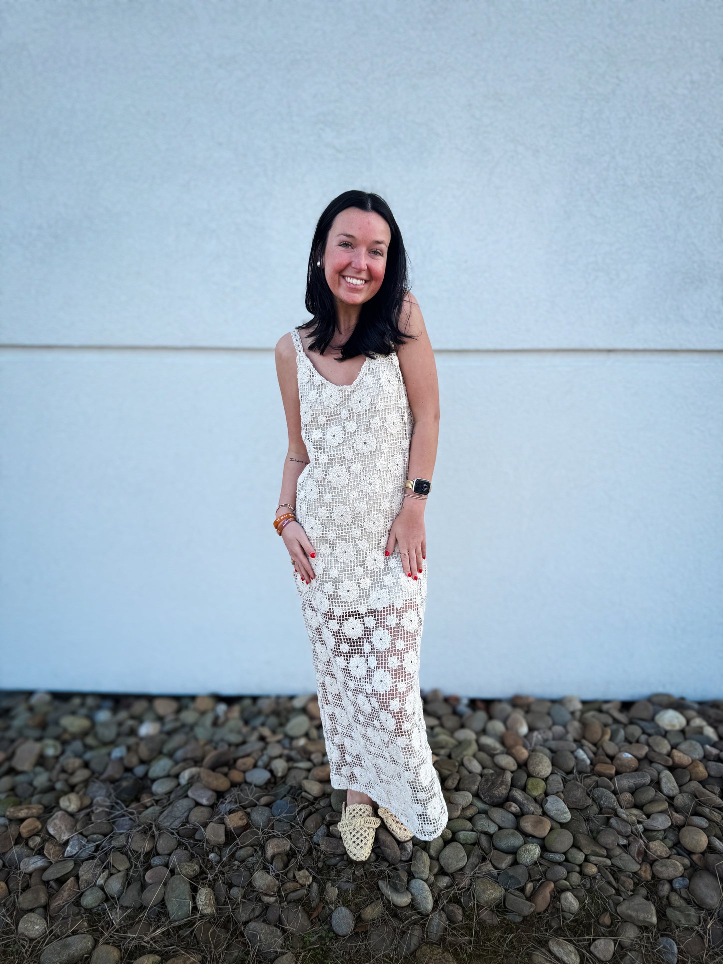 Blooming Beauty Crochet Midi Dress