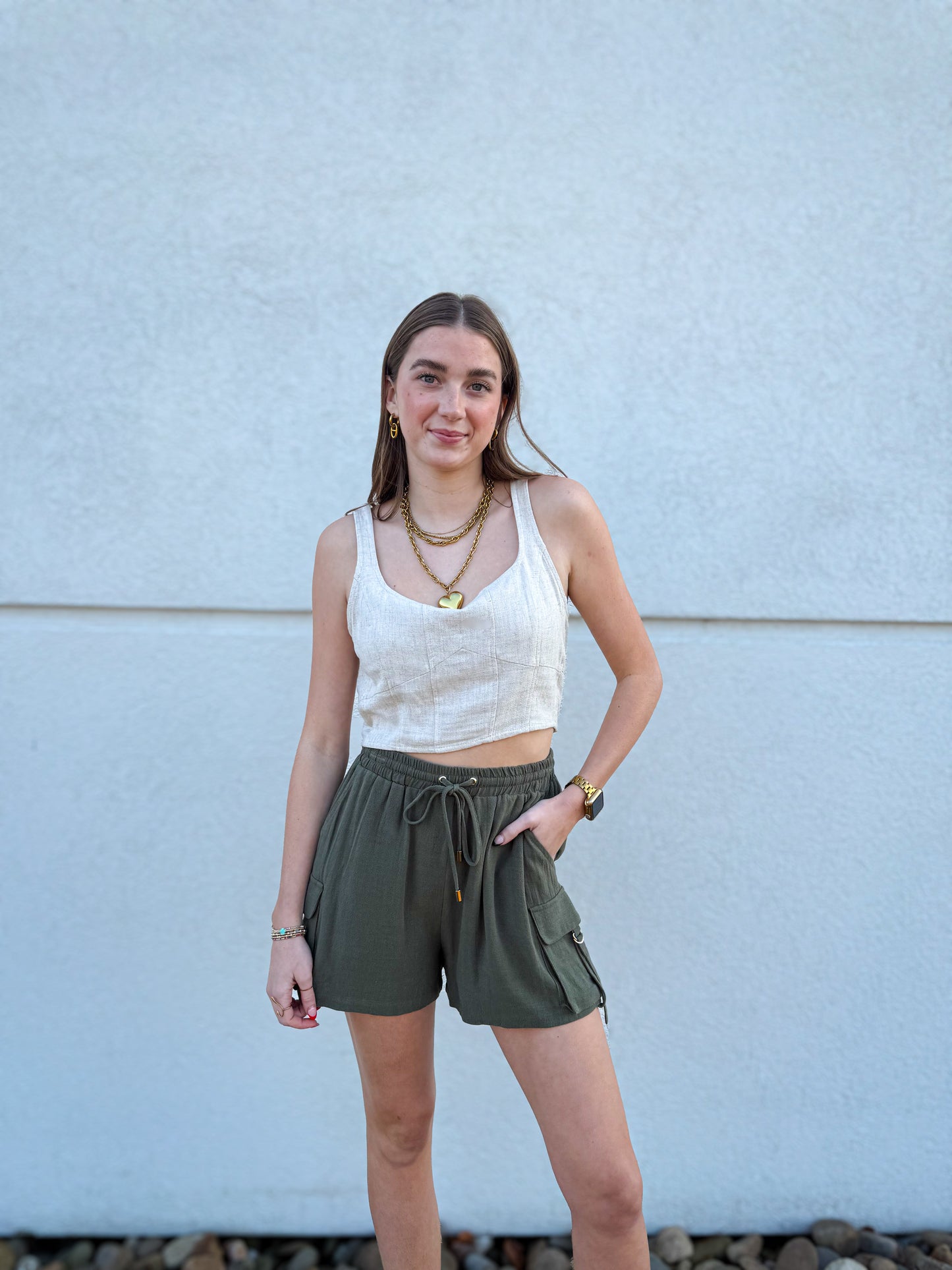 Breezy Linen Crop Top