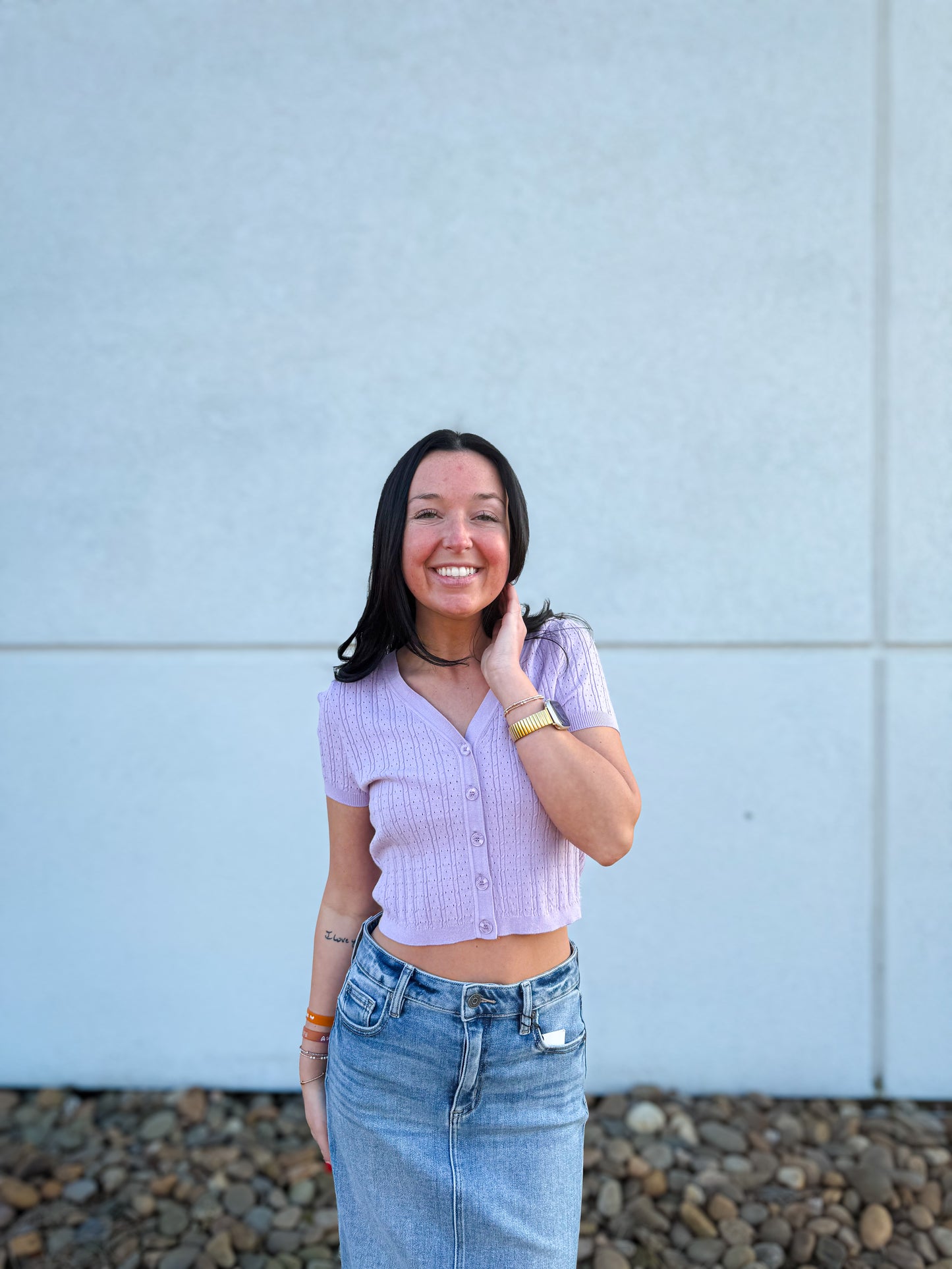 Free People - Cassie Cardi - VEILED PINK - (LAVENDER)