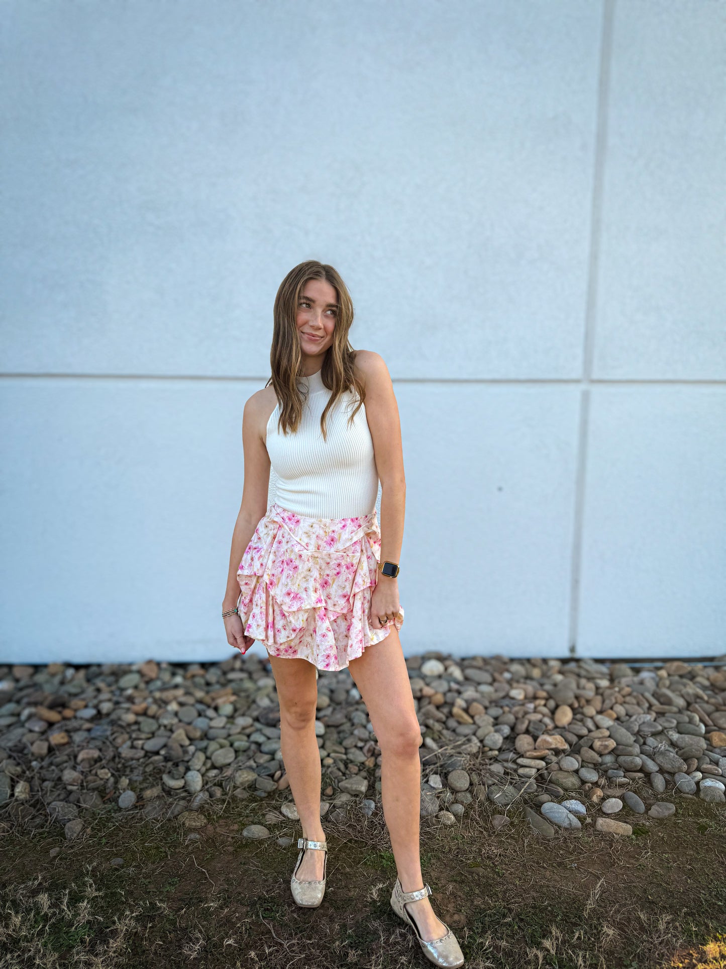 Blooms & Ruffles Skort