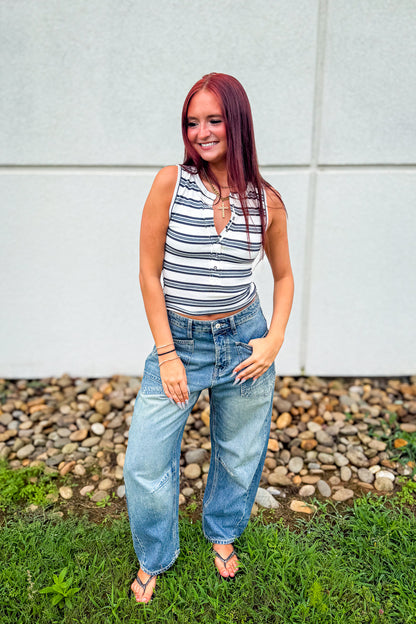 Free People - We The Free Minimalist Moxie Barrel Jeans