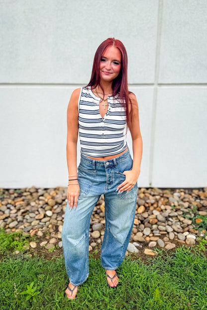 Free People - We The Free Minimalist Moxie Barrel Jeans