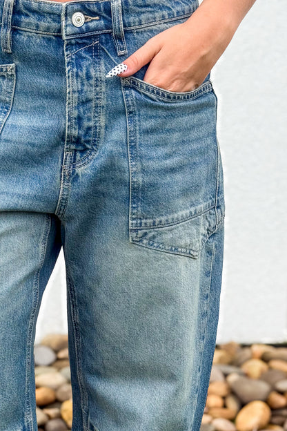 Free People - We The Free Minimalist Moxie Barrel Jeans