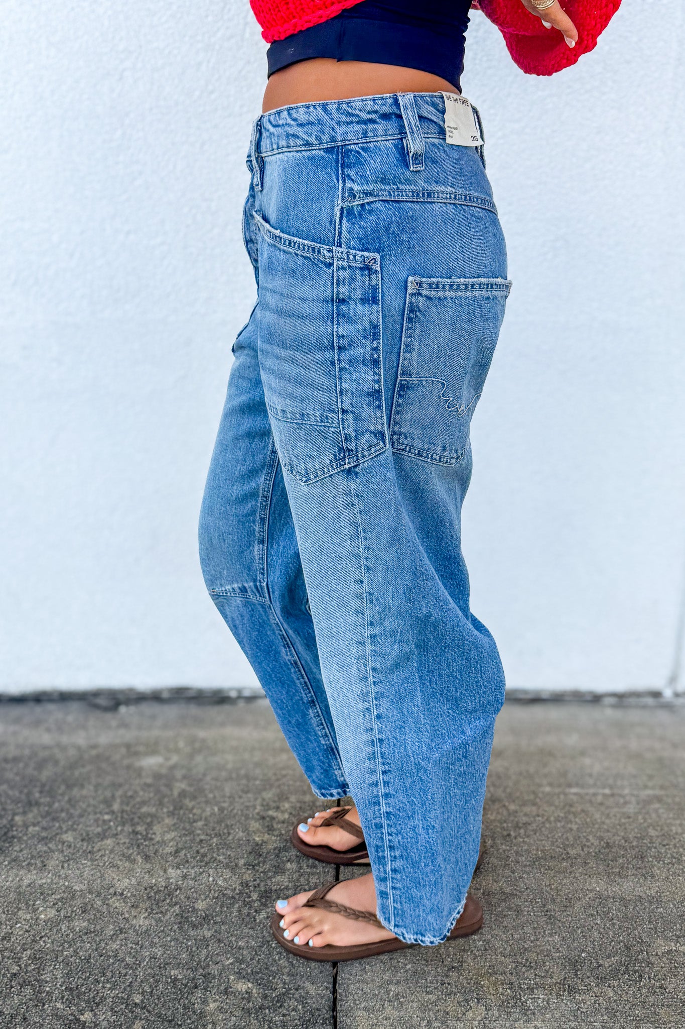 Free People - Minimalist Moxie Barrel Jeans - Country Fair