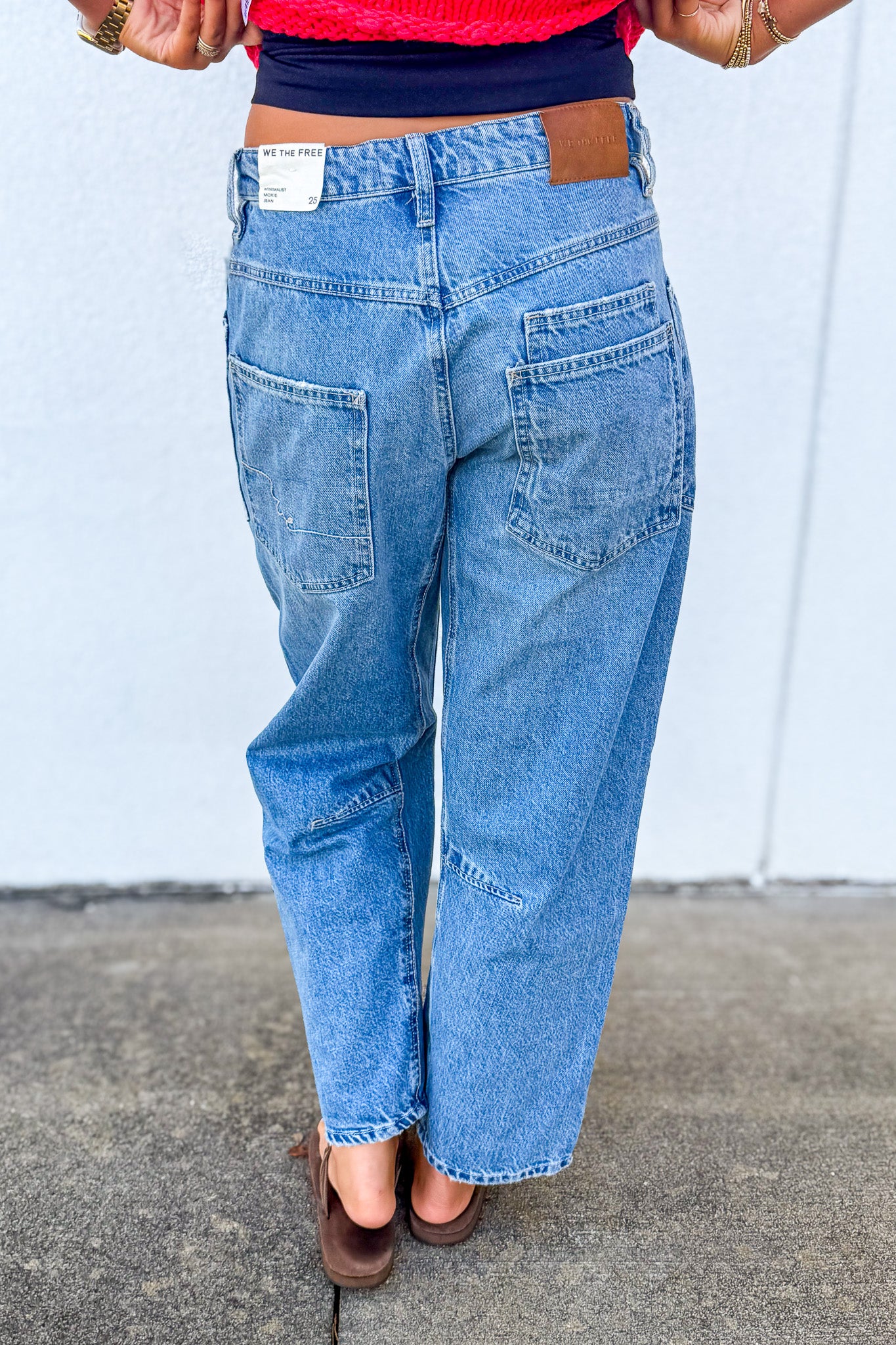 Free People - Minimalist Moxie Barrel Jeans - Country Fair