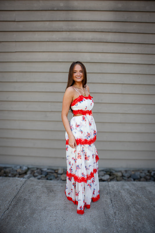 Wild Rose Maxi Dress
