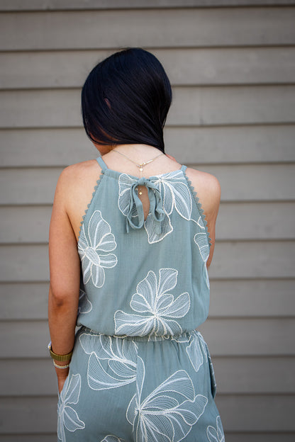 Sage Garden Linen Top