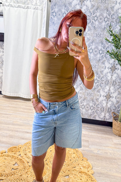Hidden - Alyx Baggy 8" Inseam Medium Wash Denim Shorts