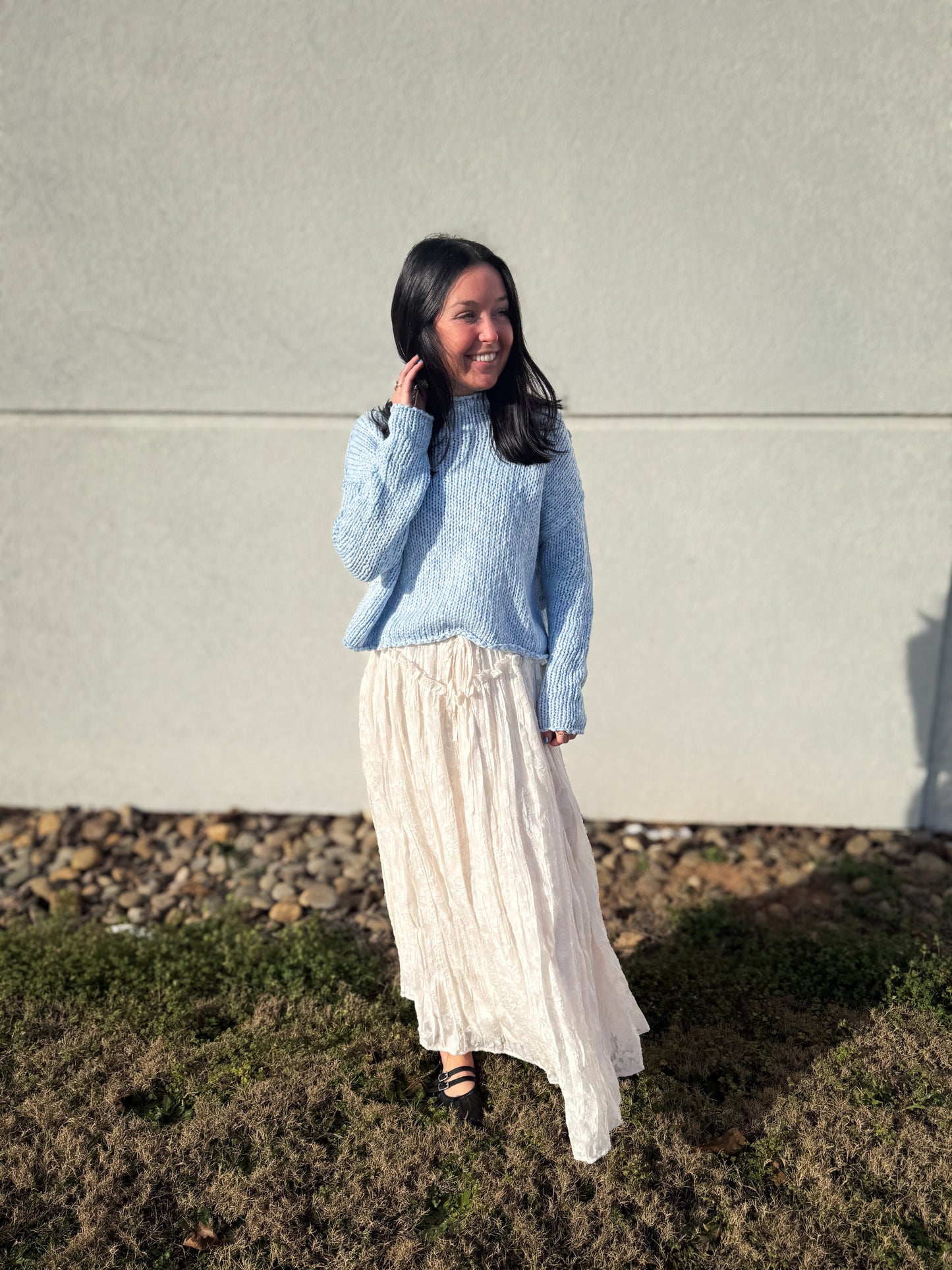 Lace Dreams Maxi Skirt - IVORY