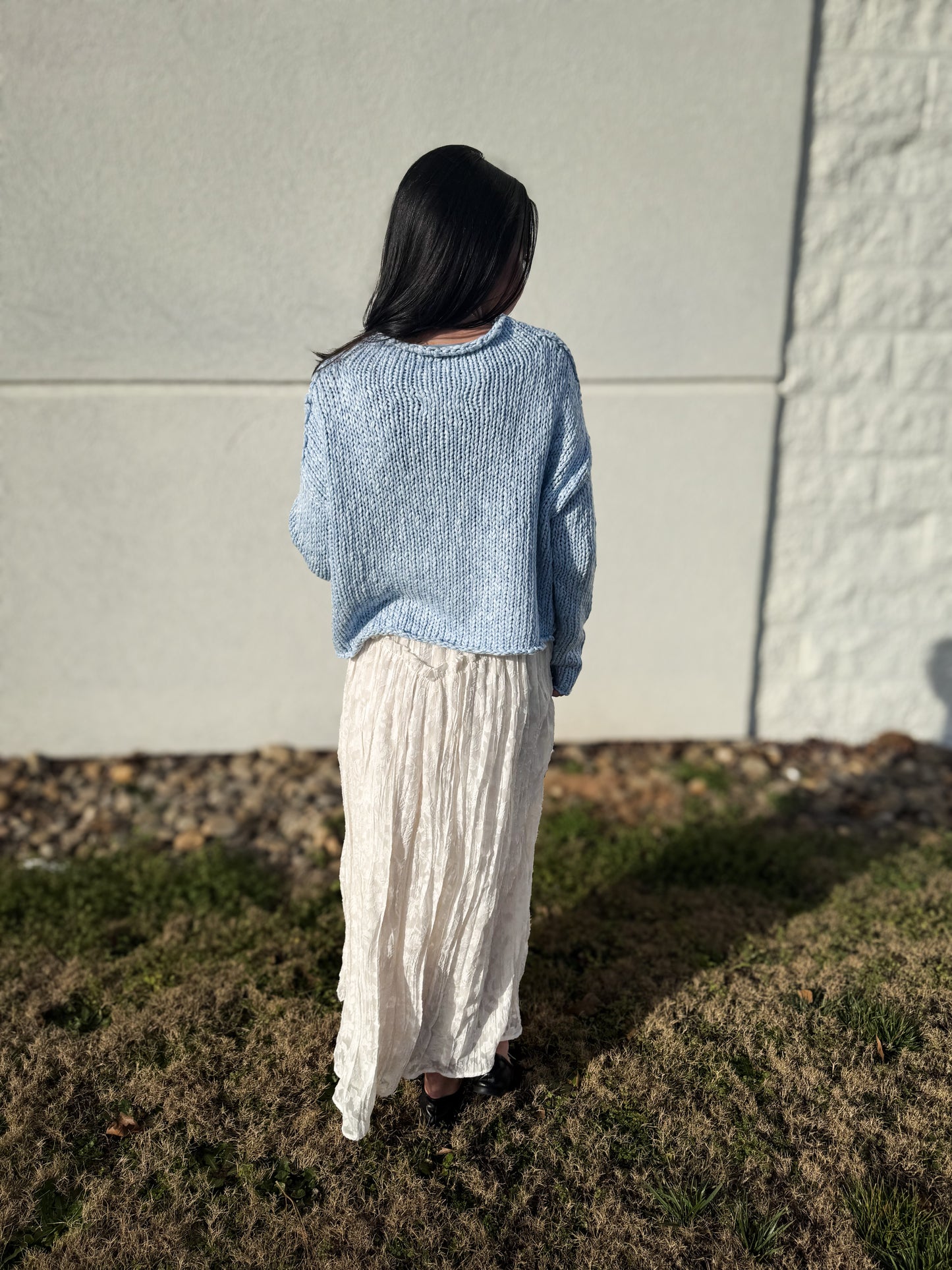 Free People - Opal Rollneck Knit Sweater - CASHMERE BLUE