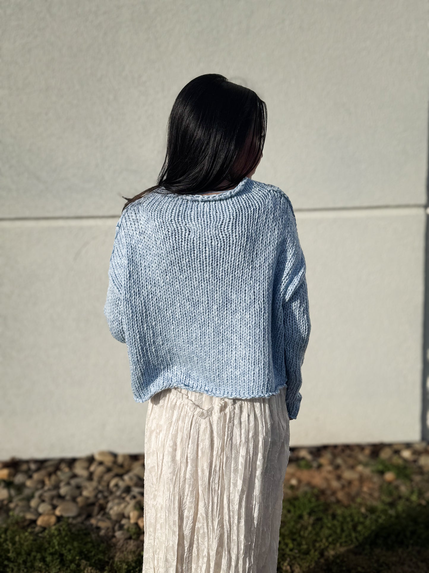 Free People - Opal Rollneck Knit Sweater - CASHMERE BLUE