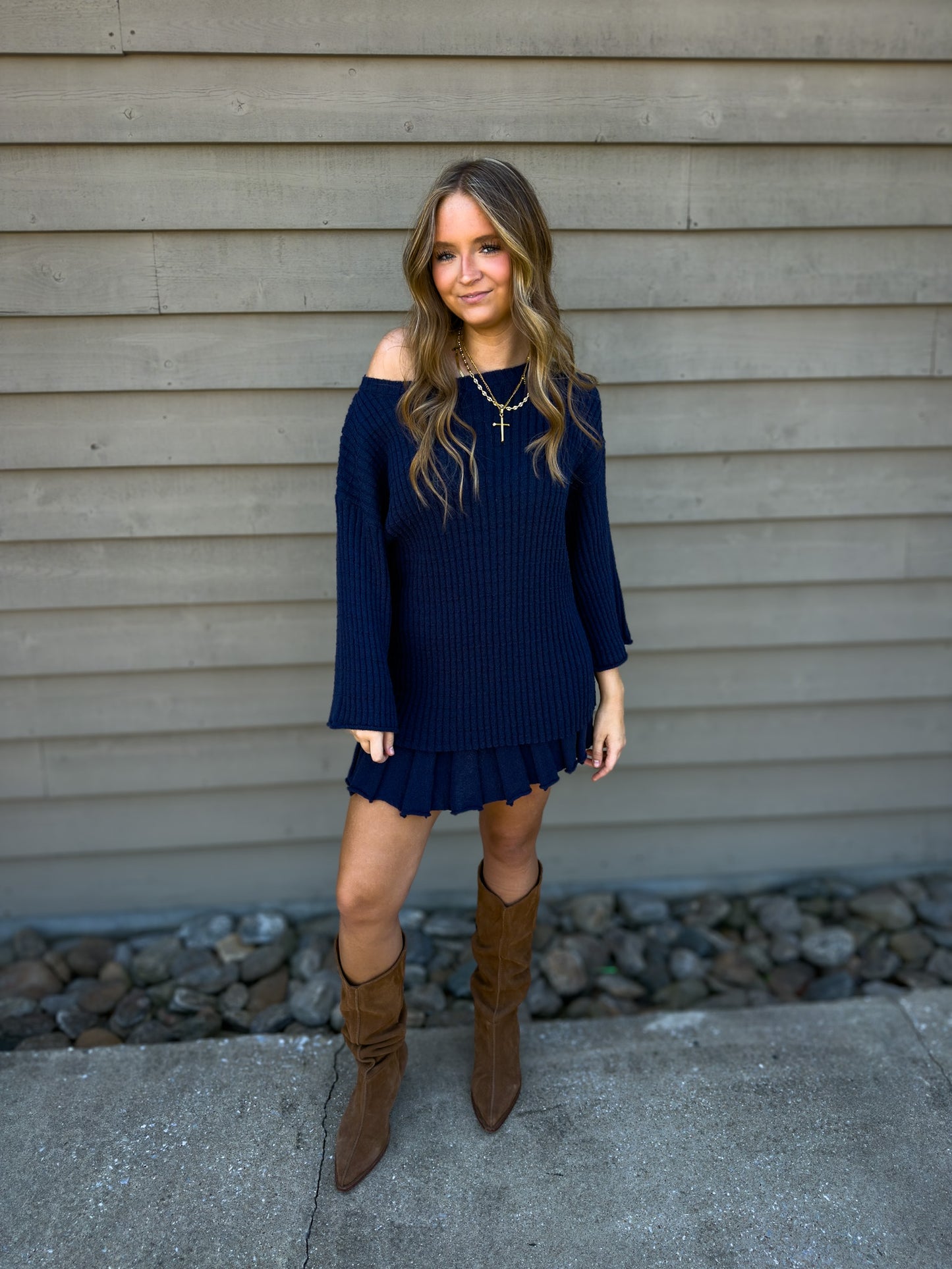 Midnight Navy Sweater Set
