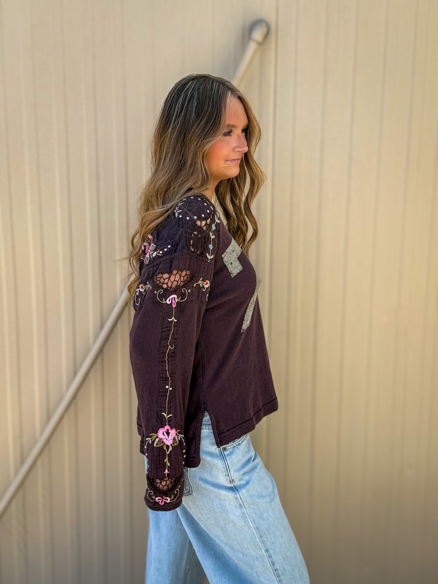 Free People - Lilth Tee - CHOCOLATE