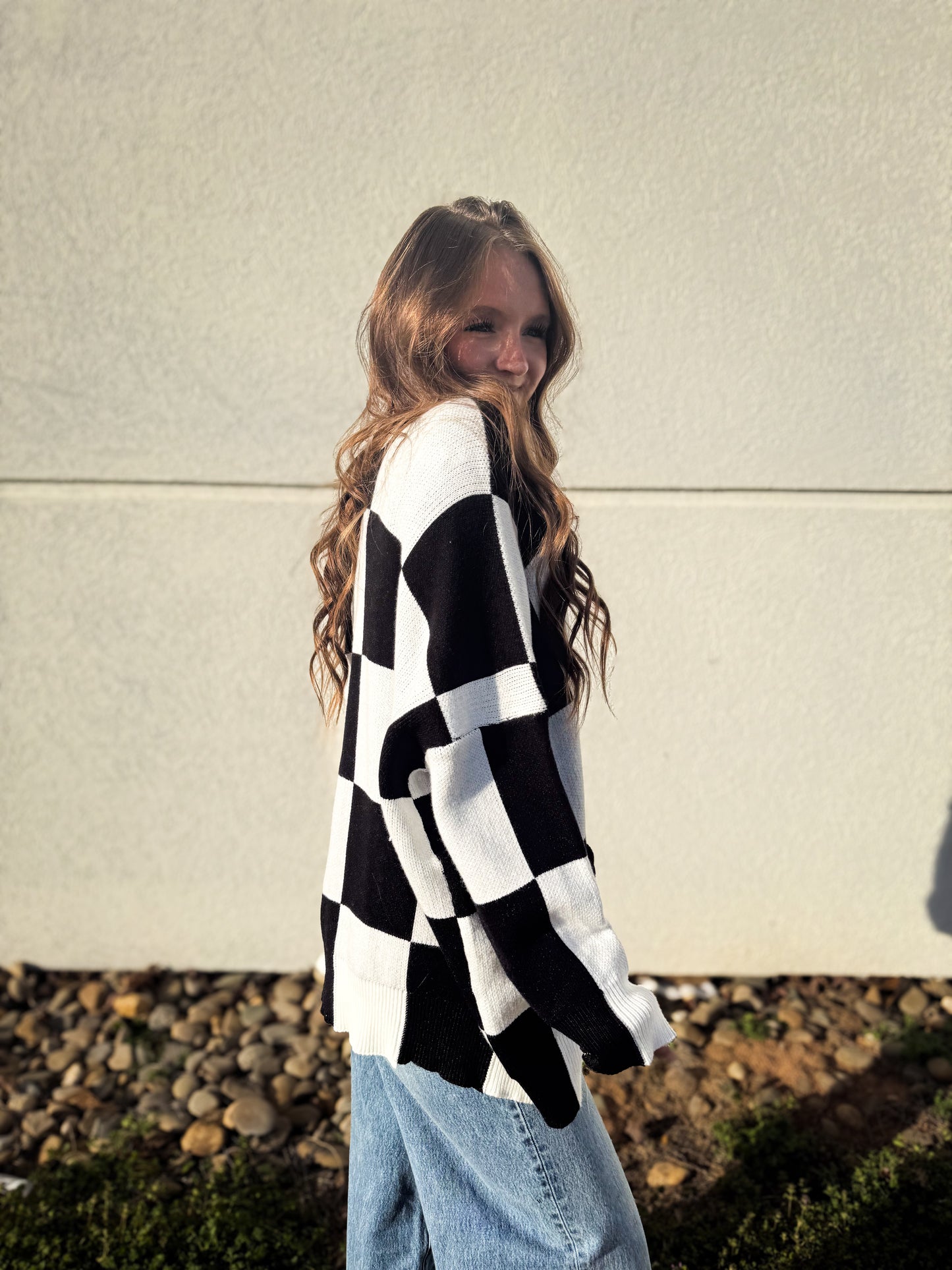 Classic Check Knit Cardigan