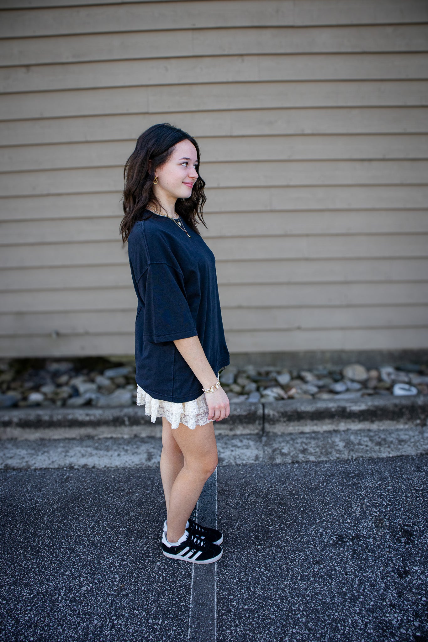 Free People - Perfect Oversized Tee - BLACK
