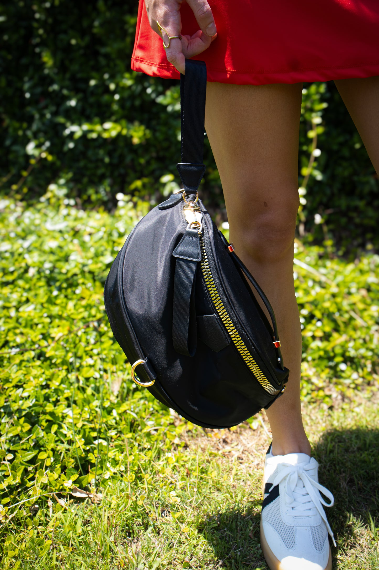 Carter Nylon Bum Bag - BLACK