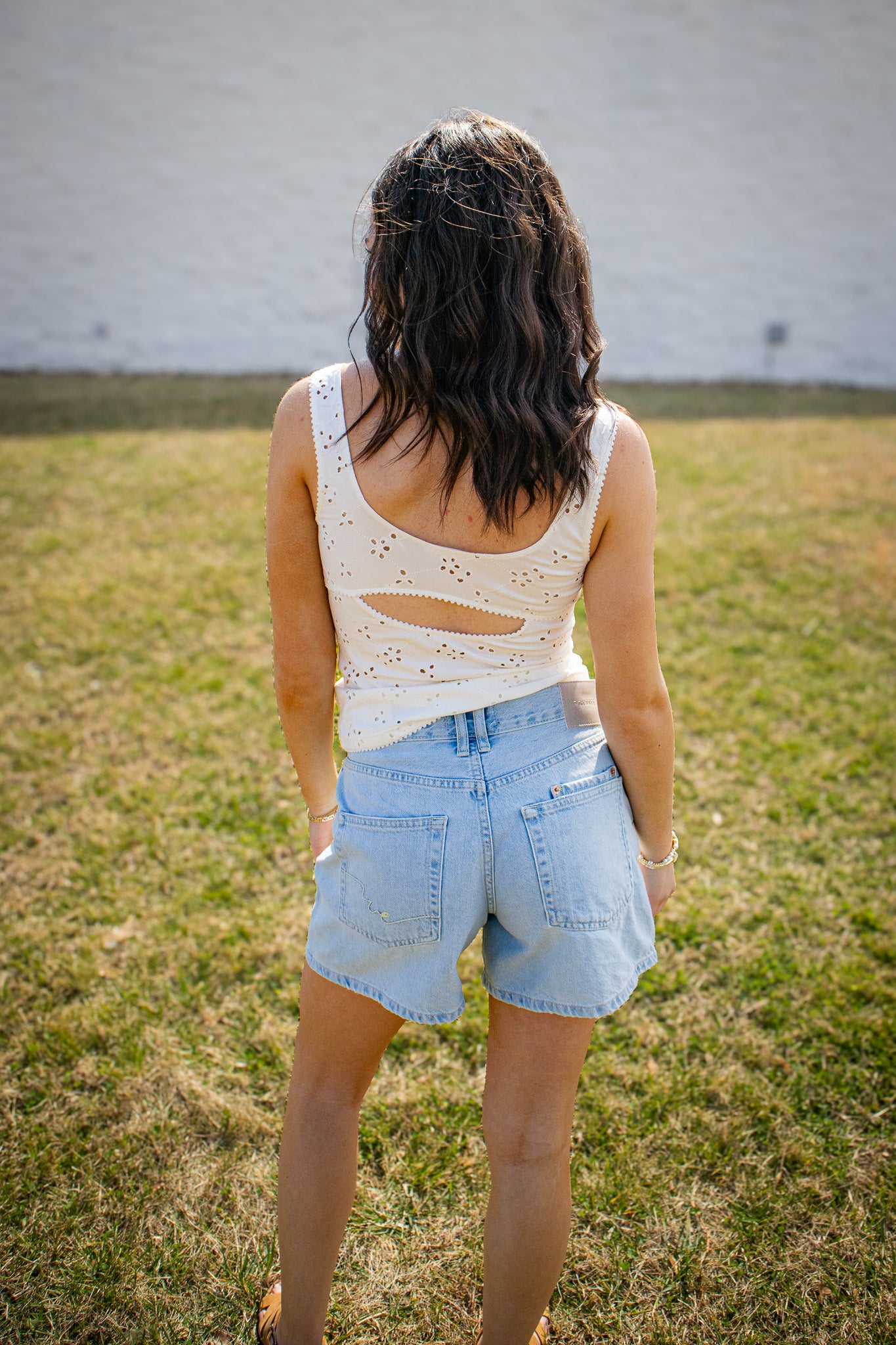 Free People - Full Bloom Eyelet Cami - IVORY