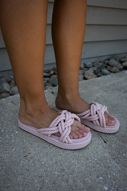 MIA - Miko Rope Slide Sandal - BLUSH