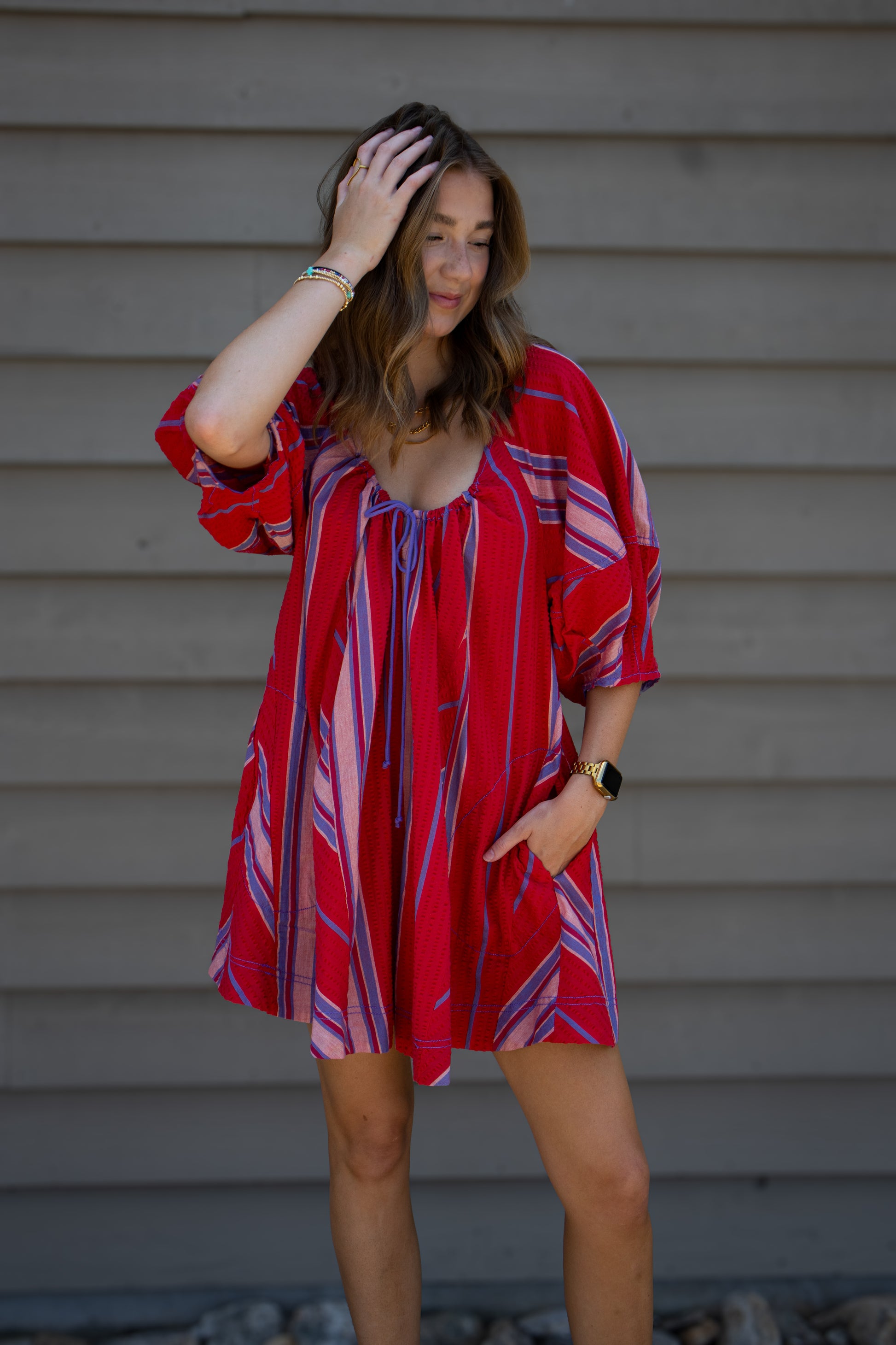 Free People - Bop Around Romper - Seaside Stripe Red Combo YES DOLL BOUTIQUE Free People - Bop Around Romper - Seaside Stripe Red Combo YES DOLL BOUTIQUE