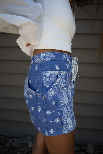 Free People - River Canyon Printed Mini Skirt - MIDNIGHT COMBO