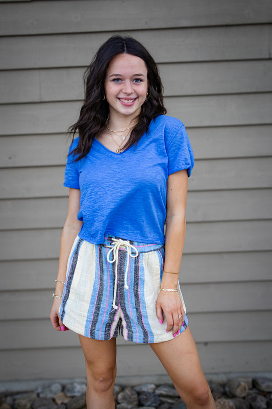 Free People - Kalli Board Shorts - SAND COMBO