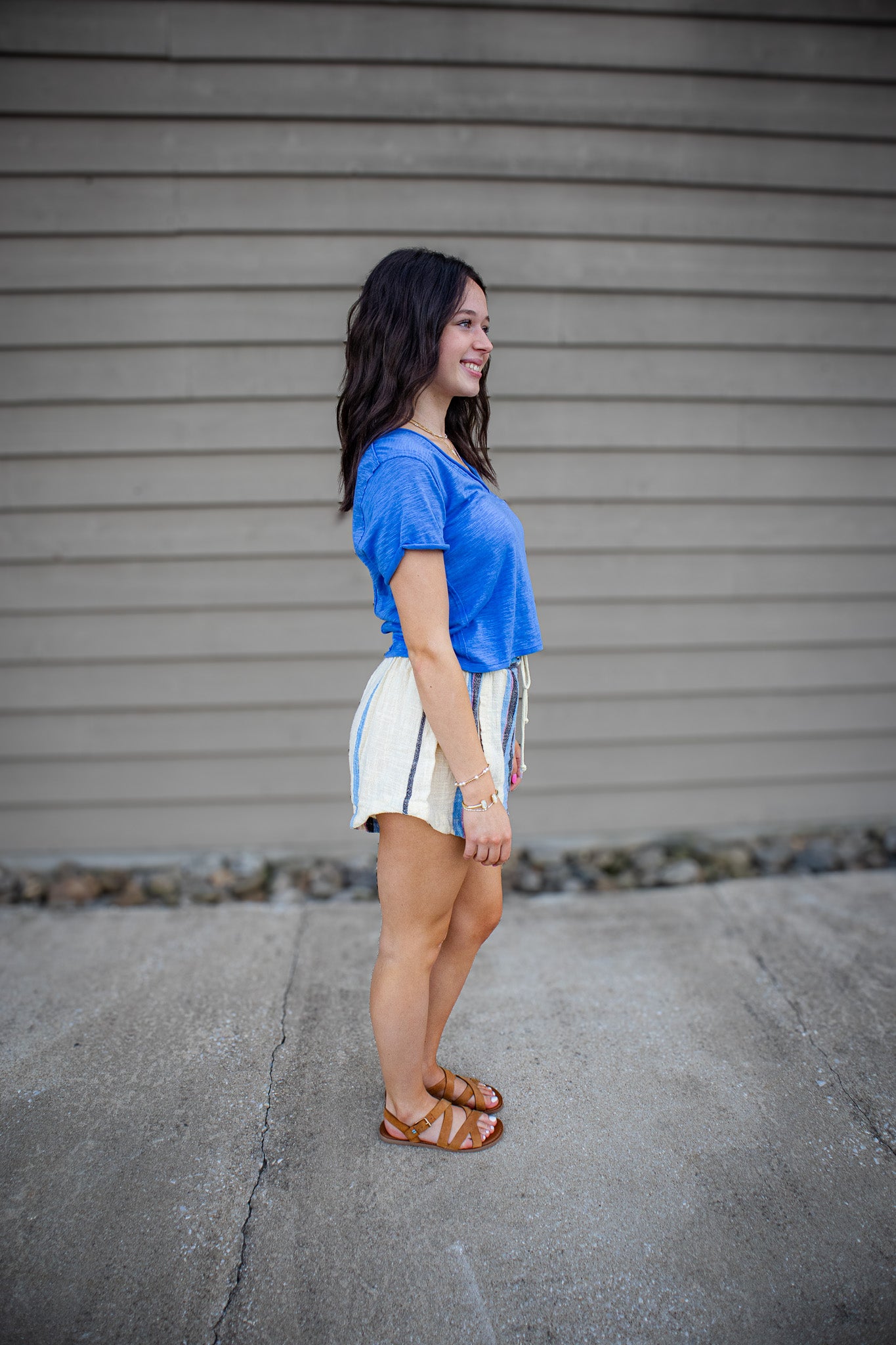 Free People - Take 2 Tee - CORNFLOWER COMBO