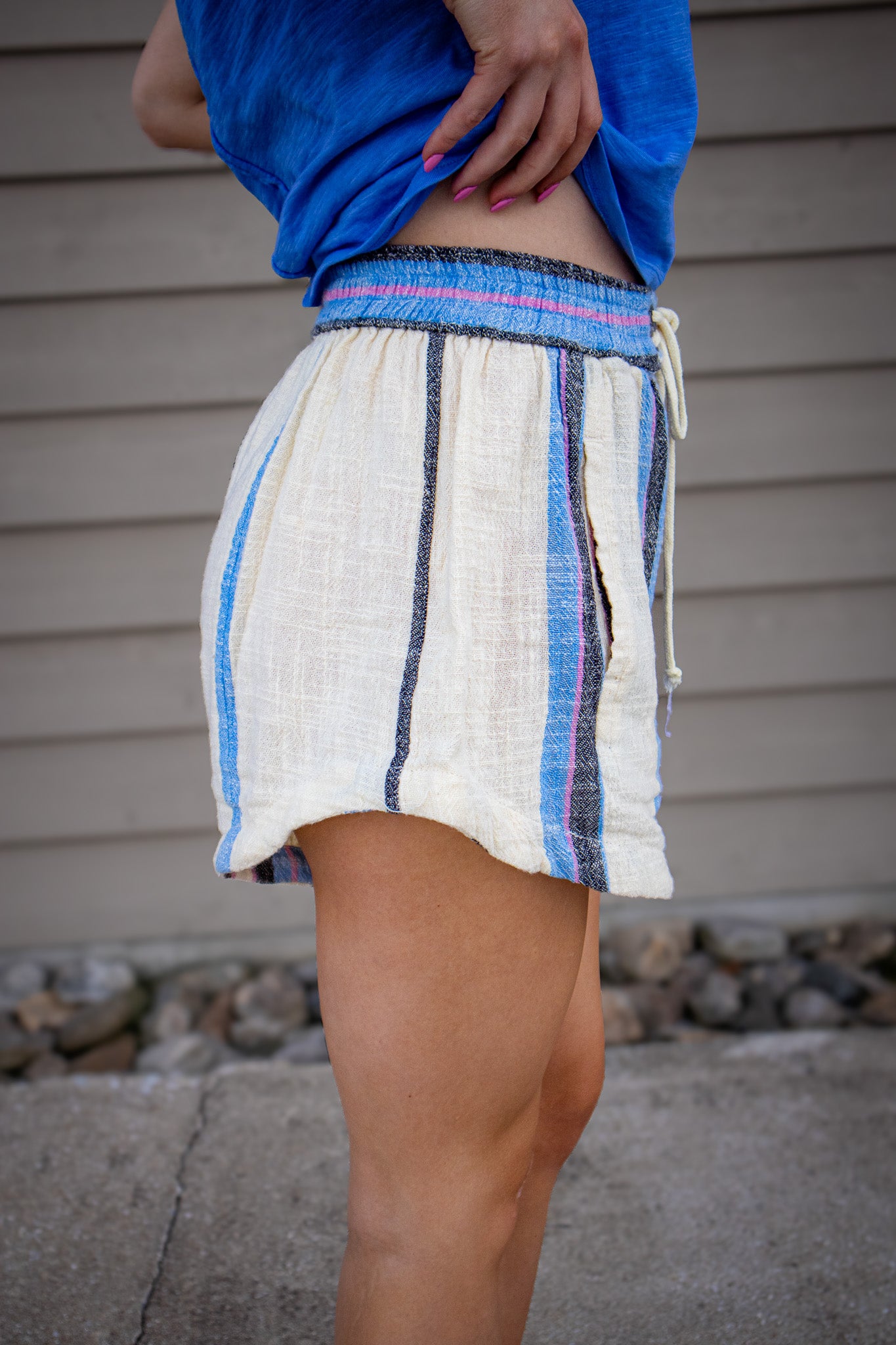 Free People - Kalli Board Shorts - SAND COMBO